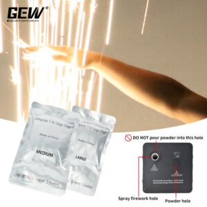10 pcs cold spark machine powder cold fireworks sparkler 200g indoor outdoor powder atmosphere equipment for cold spark machine