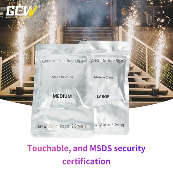 10 pcs cold spark machine powder cold fireworks sparkler 200g indoor outdoor powder atmosphere equipment for cold spark machine
