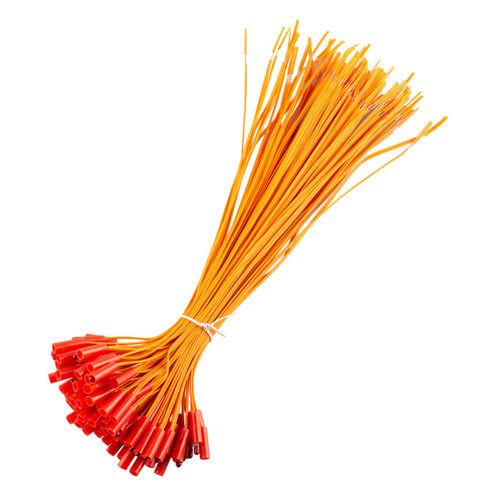100pcs/lot 11.81" copper remote firework firing system connect wire orange line